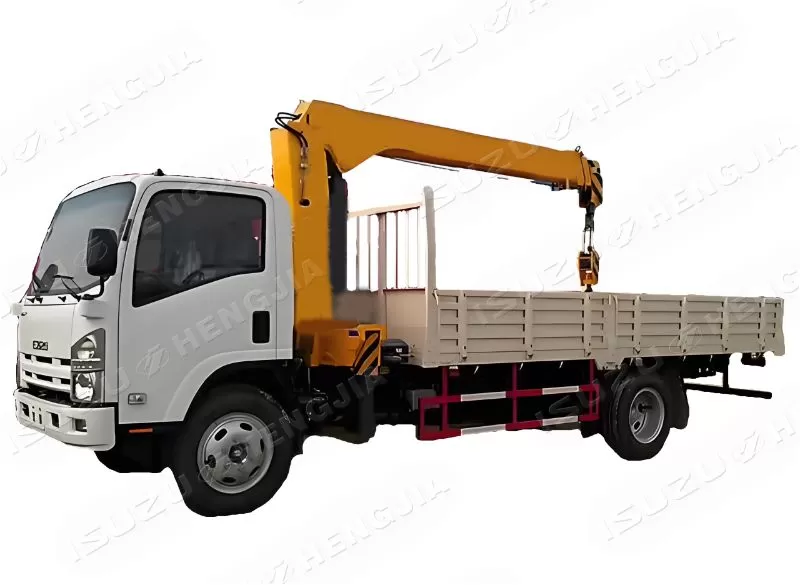 Grúa montada en camión isuzu nkr/kv600